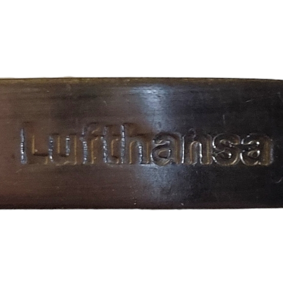 Vtg 78 Lufthansa Airlines L A Henckels Cheese Butter Spreader Knife Flat Ware - Picture 4 of 4